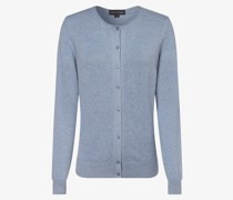 Strickjacke mit Cashmere-Anteil  Feinstrick hell