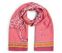Schal  pink gemustert
