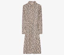 Kleid  Viskose kitt bedruckt