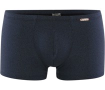 Retro Boxer   Jersey marine bedruckt
