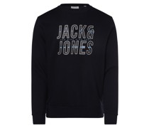 Sweatshirt  Baumwolle marine bedruckt