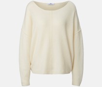 Strickpullover  Wolle ecru
