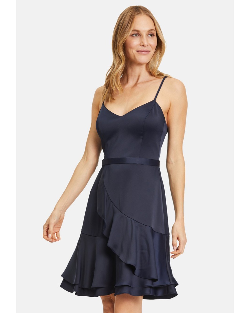 Vera Mont Damen Cocktailkleid marine