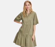 Stufenkleid  Baumwolle khaki