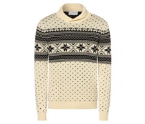 Pullover  Feinstrick sand gemustert