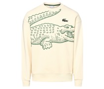Sweatshirt  Baumwolle vanille bedruckt