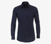 Businesshemd  Slim Fit Baumwolle marine Kent