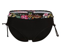 Bikini-Hose  schwarz gemustert