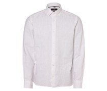 Hemd mit Leinen-Anteil  Modern Fit Baumwolle  Button-Down