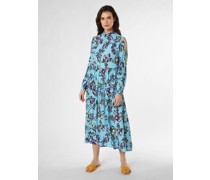 Kleid  Viskose türkis gemustert
