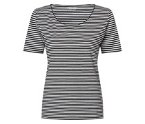 T-Shirt  Baumwolle marine gestreift