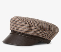 Mütze  camel gemustert