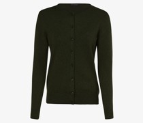 Strickjacke mit Cashmere-Anteil  Feinstrick  meliert