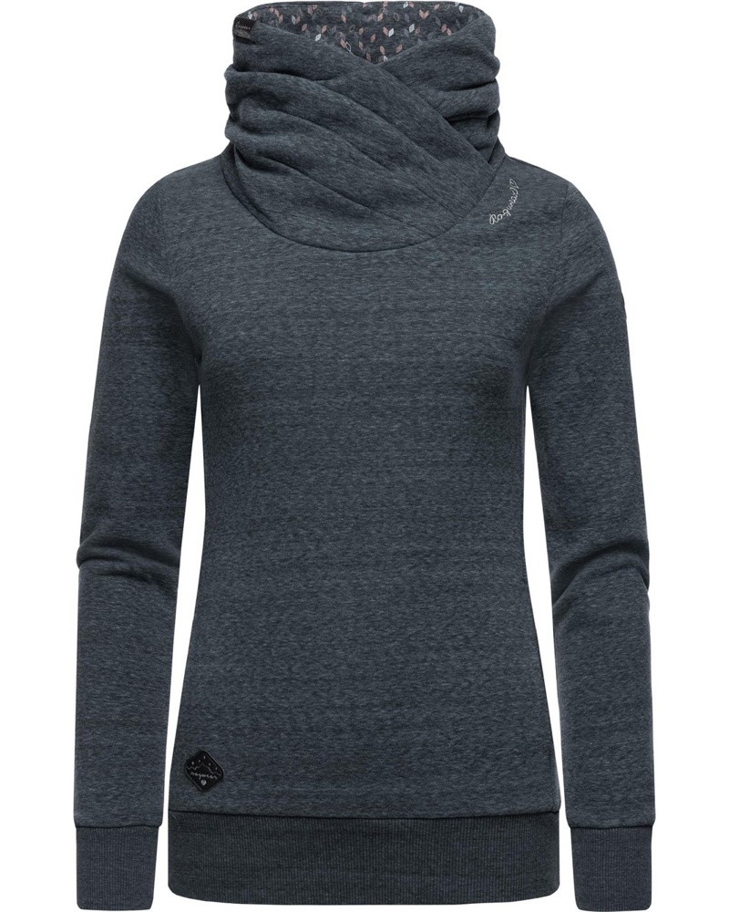 Ragwear Damen Sweater Baumwolle anthrazit