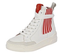 Sneaker  Leder  gestreift