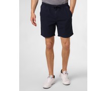 Shorts mit Leinen-Anteil  Baumwolle marine