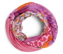 Schal  pink gemustert
