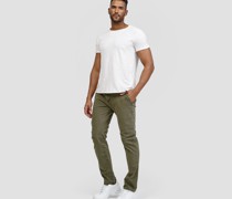 Chinohose  Baumwolle khaki