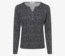 Langarmshirt  Jersey marine gemustert