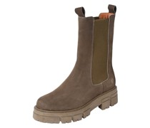 Chelsea-Boots  Leder oliv