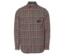 Hemd  Regular Fit Baumwolle blau kariert Kent