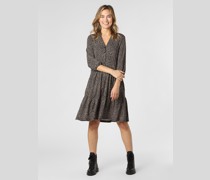 Kleid  Viskose schwarz gemustert