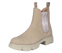 Chelsea-Boots  Leder taupe