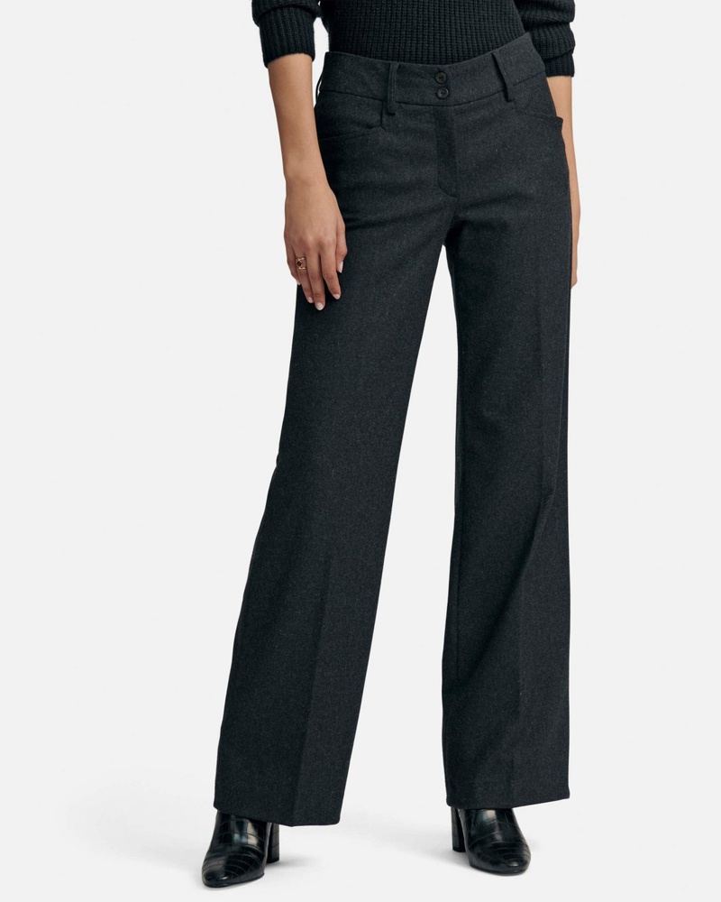 Peter Hahn Damen Bügelfaltenhose Wolle anthrazit meliert Peter Hahn Damen Bügelfaltenhose Wolle anthrazit meliert