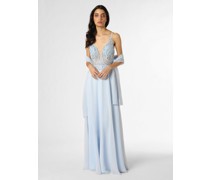 Abendkleid mit Stola  Spitze hell