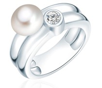 Perlen-Ring  Sterling