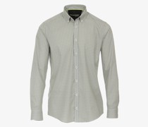 Freizeithemd  Modern Fit Baumwolle  gemustert Button-Down