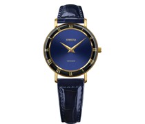 Quarzuhr  Metall blau