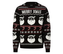 Pullover  schwarz gemustert