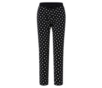Pyjama-Hose  Baumwolle marine gepunktet