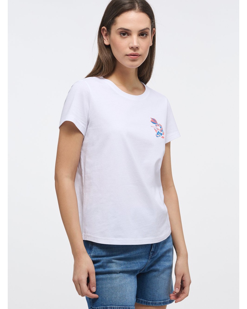 Mustang Damen T-Shirt Baumwolle bedruckt