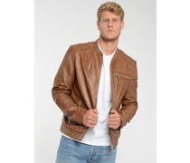 Lederjacke  cognac