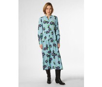 Kleid  Viskose hellblau gemustert