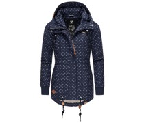 Winterjacke  marine gepunktet