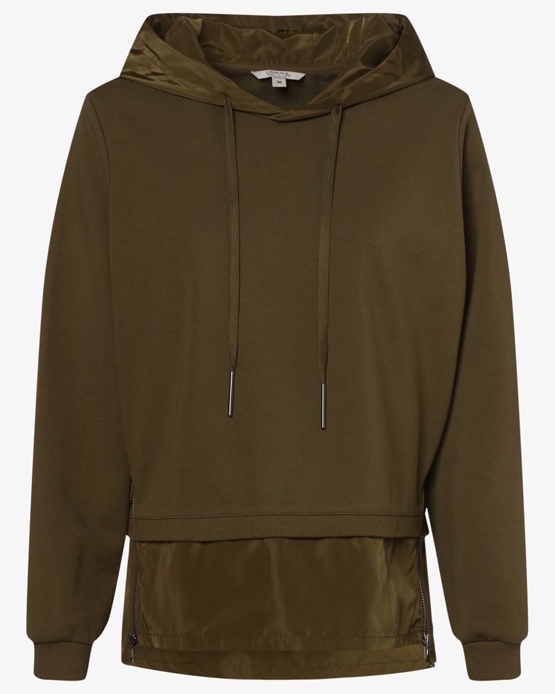 COMMA Damen Kapuzenpullover khaki