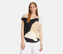 Casual-Shirt  Viskose  gemustert