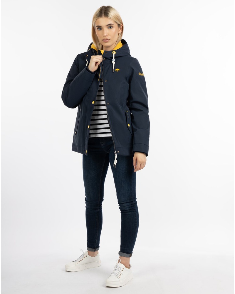 Schmuddelwedda Damen Winterjacke marine