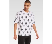 T-Shirt   Baumwolle  gemustert