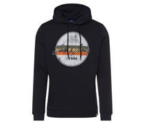 Kapuzenpuover  Sweat marine bedruckt