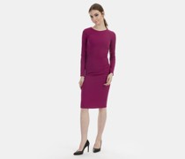 Langarmkleid midi  fuchsia