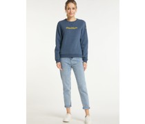 Sweatpullover  Baumwolle marine bedruckt