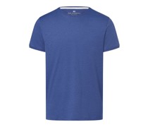 T-Shirt  Baumwolle royal meliert