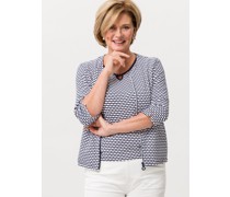 Jacke  Viskose blau bedruckt