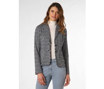 Blazer  Jersey marine gemustert