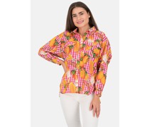 Hemdbluse  Baumwolle  gemustert