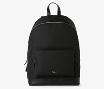Rucksack mit Leder-Anteil